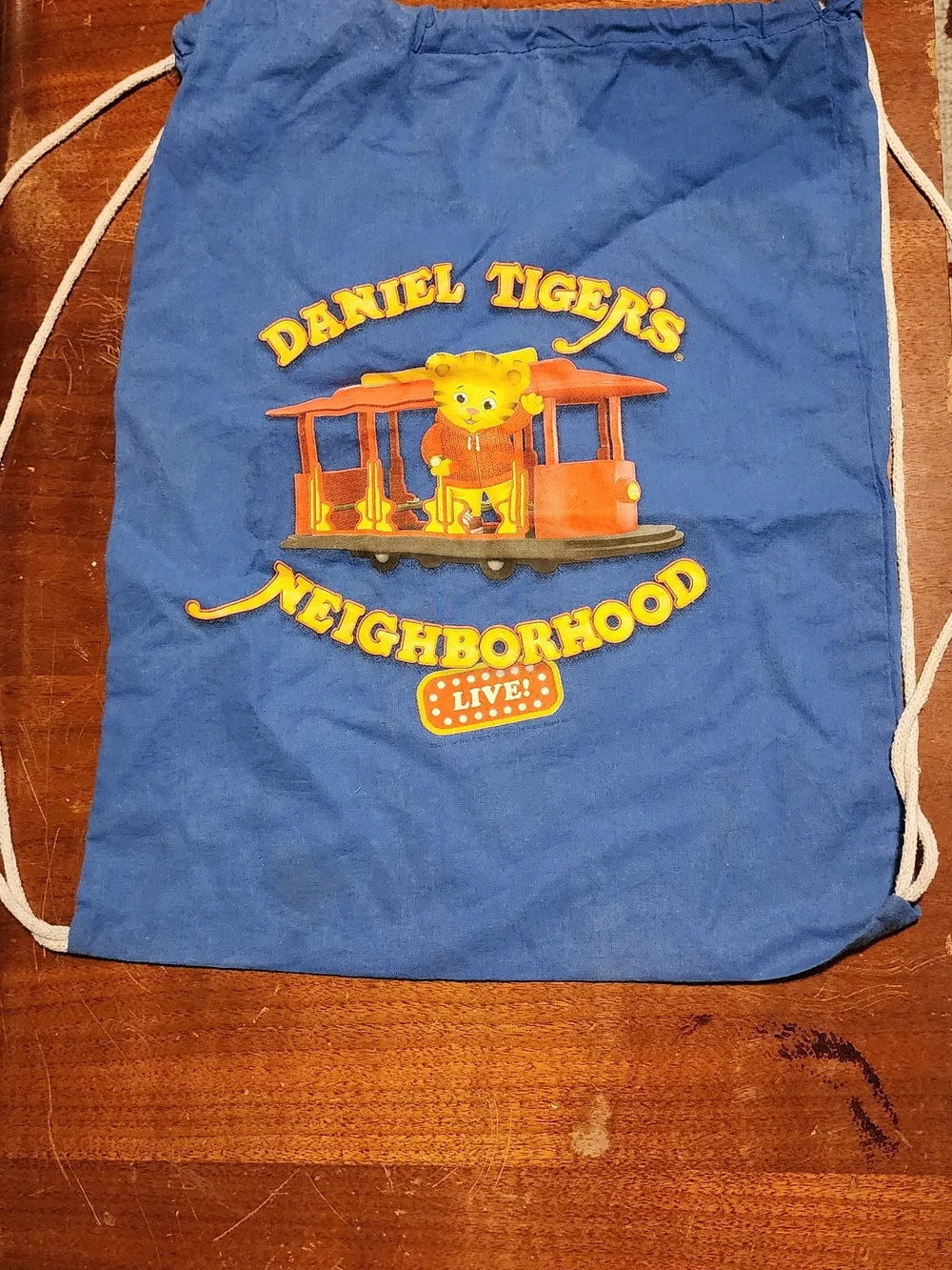 Daniel Tiger's Neighborhood LIVE Drawstring Backpack - Blue